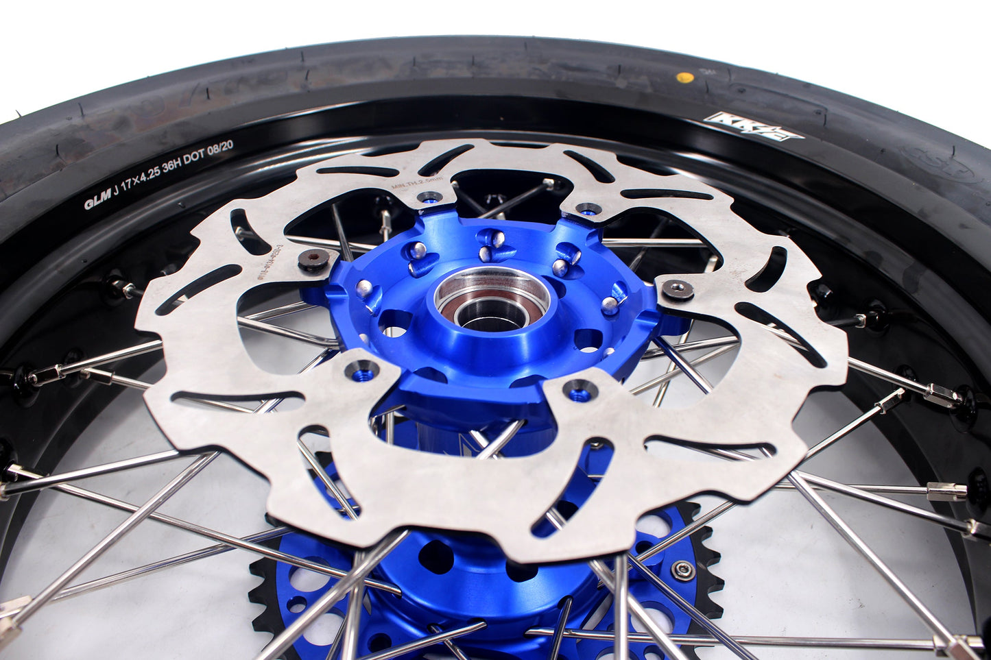KKE 17inch For YAMAHA WR250F 2020-2025 WR450F 2019-2025 Supermoto Wheels CST Tires Rims - Howling Moto