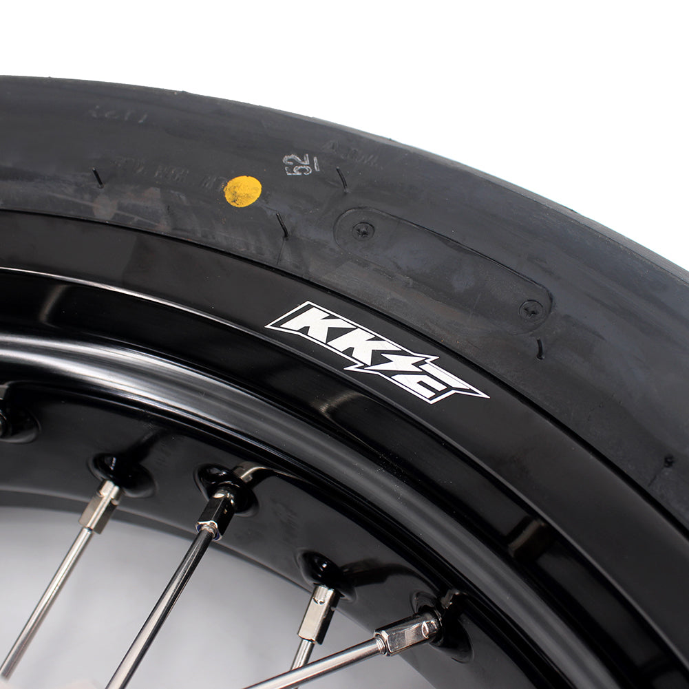 KKE 17 Inch Supermoto Rims Tires For YAMAHA WR250F 2001-2019 WR450F 2003-2018 - Howling Moto