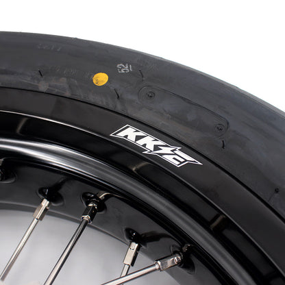 KKE 17 Inch Supermoto Rims Tires For YAMAHA WR250F 2001-2019 WR450F 2003-2018 - Howling Moto