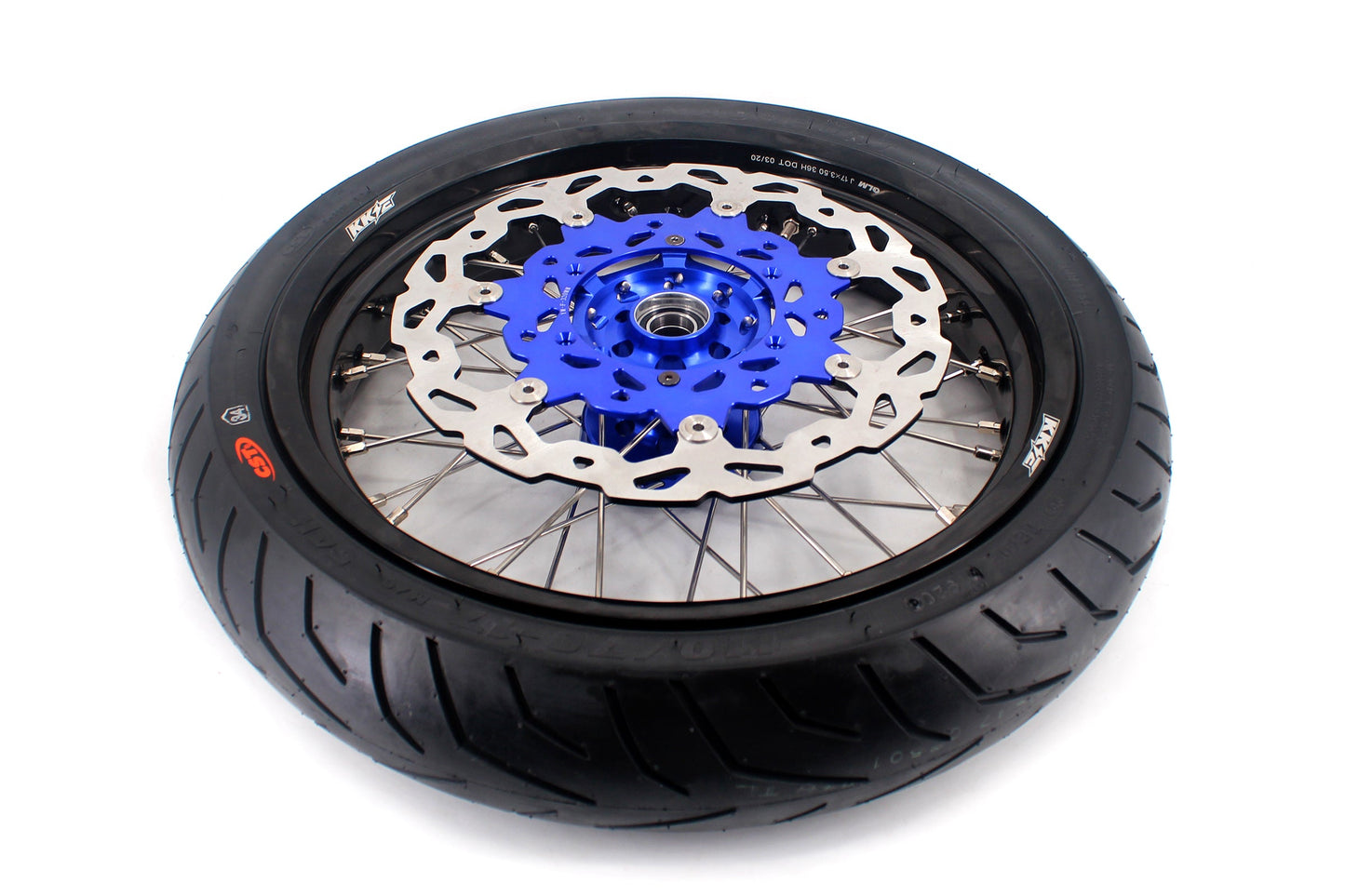 KKE 17inch For YAMAHA WR250F 2020-2025 WR450F 2019-2025 Supermoto Wheels CST Tires Rims - Howling Moto