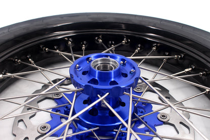 KKE 17inch For YAMAHA WR250F 2020-2025 WR450F 2019-2025 Supermoto Wheels CST Tires Rims - Howling Moto