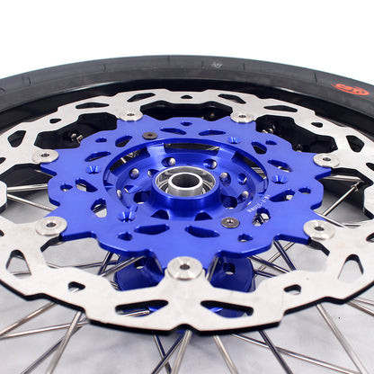 KKE 17 Inch Supermoto Rims Tires For YAMAHA WR250F 2001-2019 WR450F 2003-2018 - Howling Moto