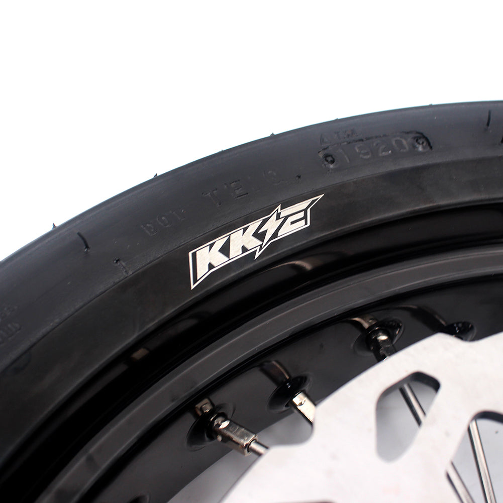 KKE 17 Inch Supermoto Rims Tires For YAMAHA WR250F 2001-2019 WR450F 2003-2018 - Howling Moto