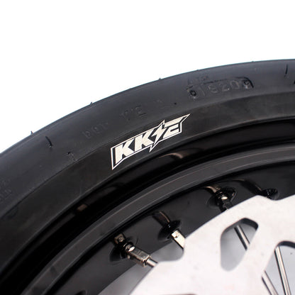 KKE 17 Inch Supermoto Rims Tires For YAMAHA WR250F 2001-2019 WR450F 2003-2018 - Howling Moto