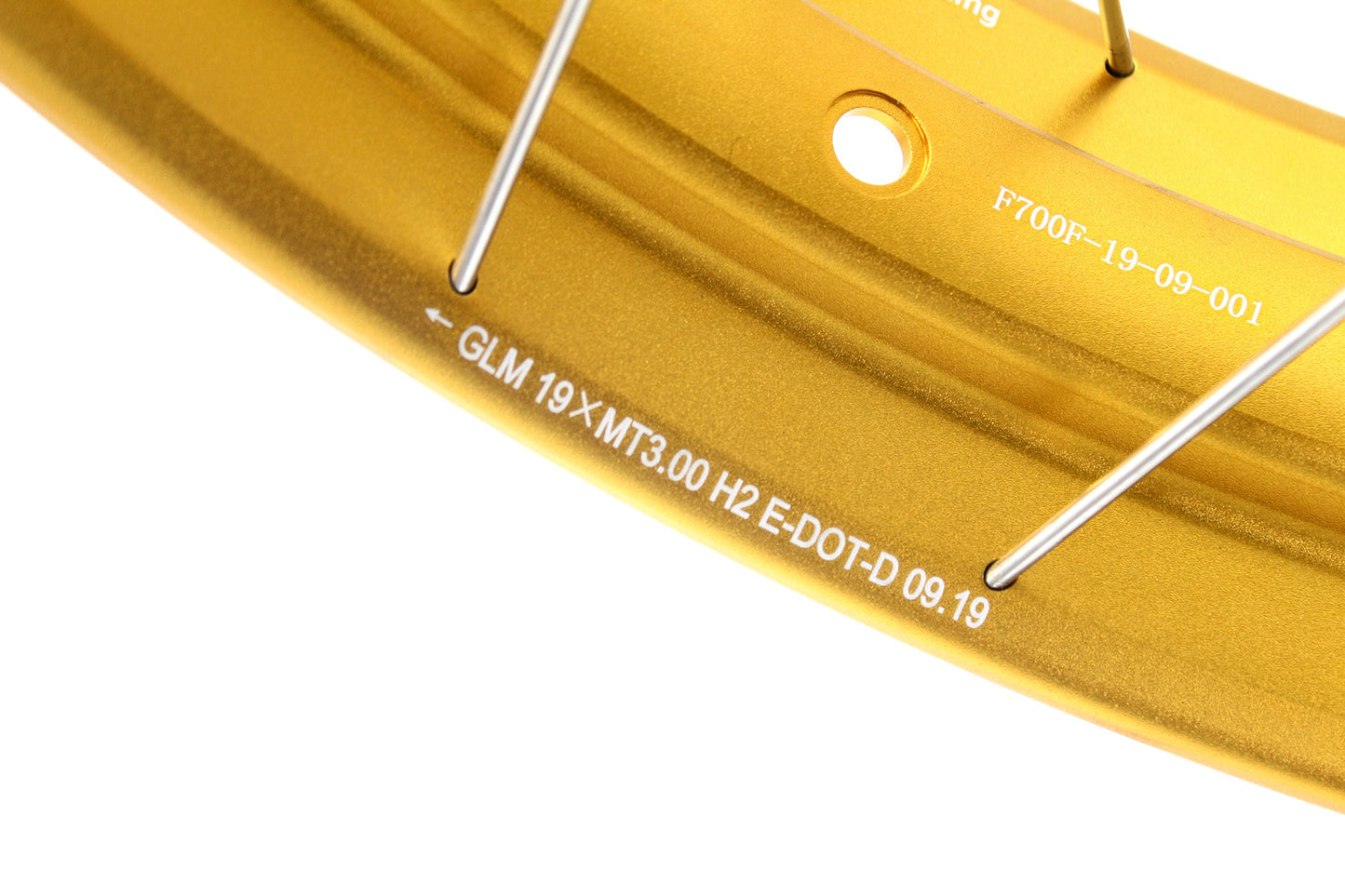 VMX 3.0*19 & 4.25*17 Tubeless Wheels Rims Fit for BMW F700GS 2012 - 2018 Gold Rims Black Hubs - Howling Moto