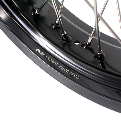 KKE 17 Inch Supermoto Spoke Alloy Wheels Rims For HONDA CRF250L 2013-2020