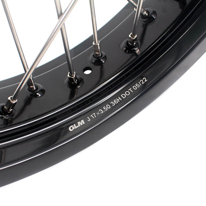 KKE 17 Inch Supermoto Spoke Alloy Wheels Rims For HONDA CRF250L 2013-2020