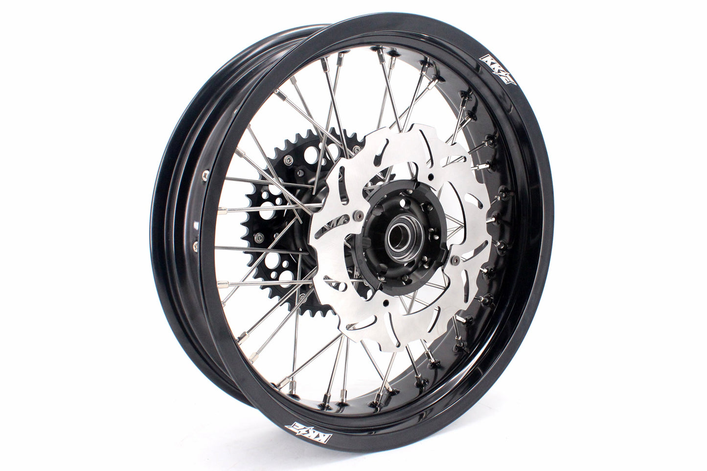 KKE 17 inch Supermoto Wheels Rims for HONDA XR650L 1993-2024 Black Hub Discs - Howling Moto