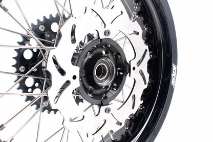 KKE 17 inch Supermoto Wheels Rims for HONDA XR650L 1993-2024 Black Hub Discs - Howling Moto