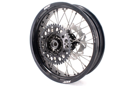 KKE 17 inch Supermoto Wheels Rims for HONDA XR650L 1993-2024 Black Hub Discs - Howling Moto