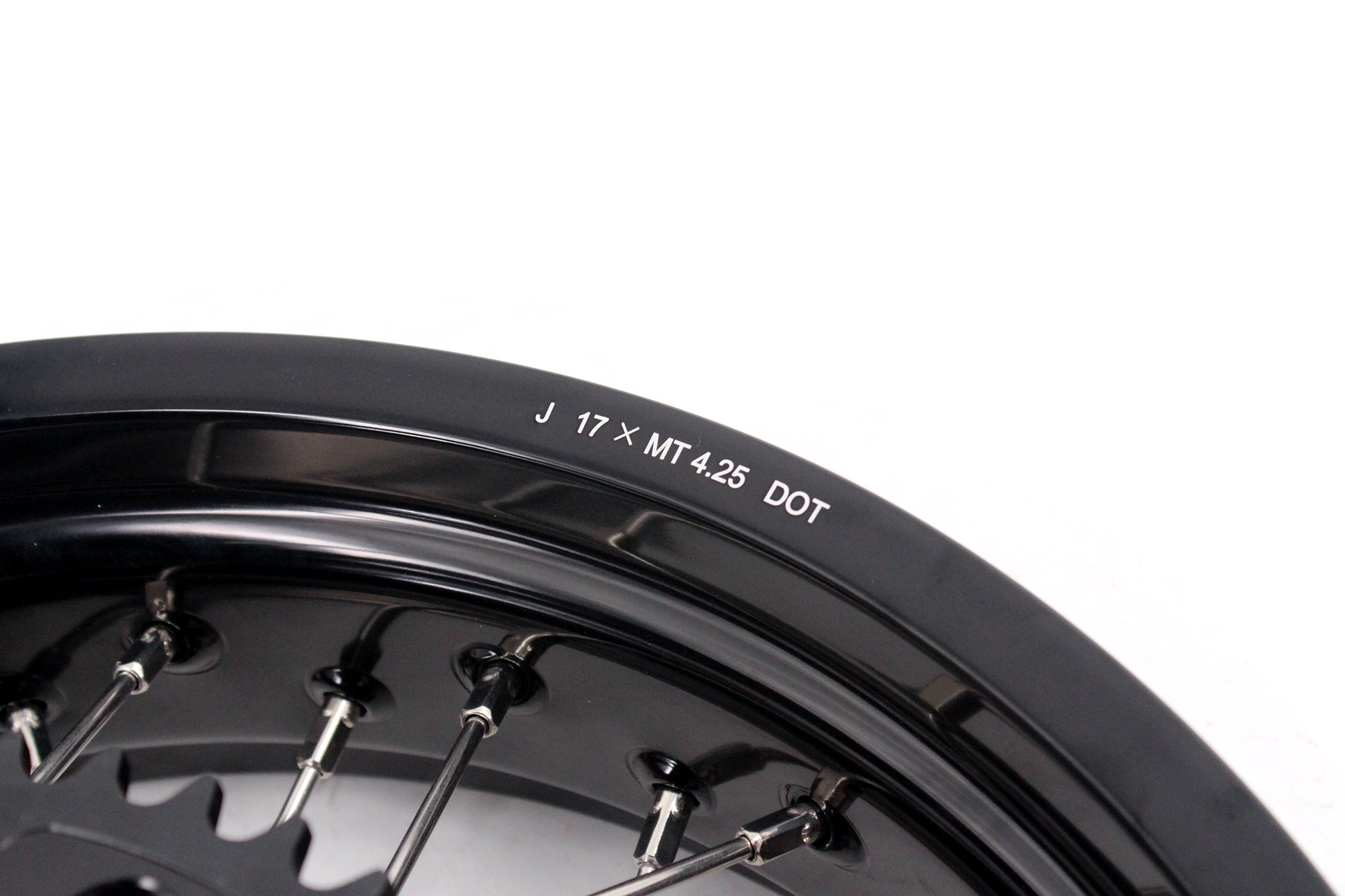 KKE 17 inch Supermoto Wheels Rims for HONDA XR650L 1993-2024 Black Hub Discs - Howling Moto