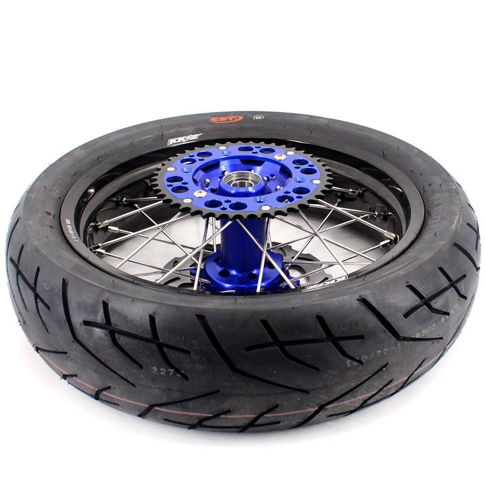 KKE 3.5/4.25*17" Supermoto Street Rims For SUZUKI DRZ400SM 2005-2024 CST Tires - Howling Moto