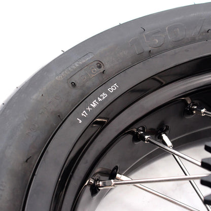 KKE 3.5/4.25*17inch Supermoto Spoked Wheels CST Tires For SUZUKI DRZ400 DRZ400E DRZ400S - Howling Moto