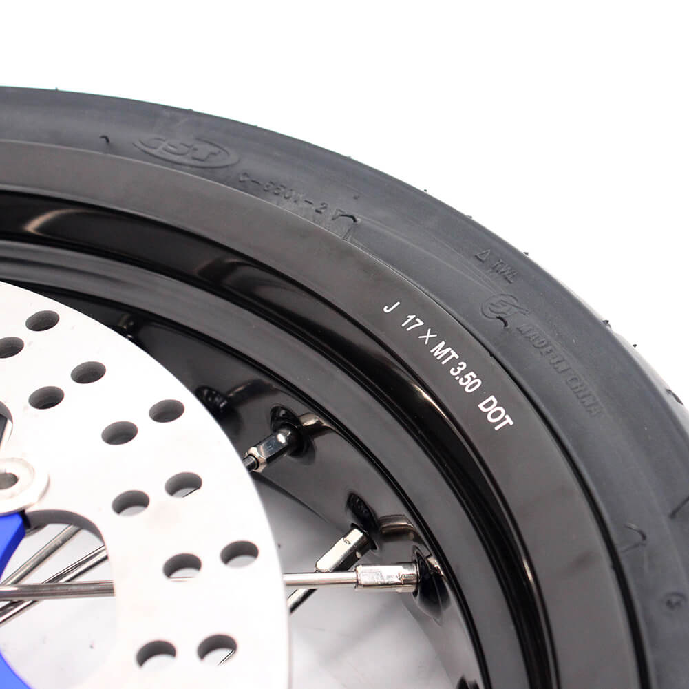 KKE 3.5/4.25*17" Supermoto Street Rims For SUZUKI DRZ400SM 2005-2024 CST Tires - Howling Moto