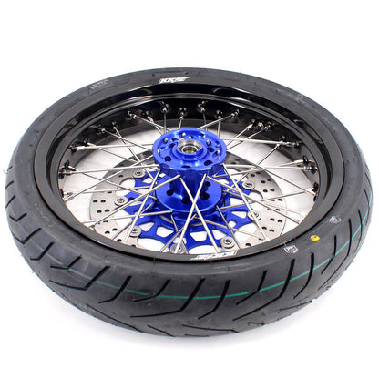 KKE 3.5/4.25*17" Supermoto Street Rims For SUZUKI DRZ400SM 2005-2024 CST Tires - Howling Moto