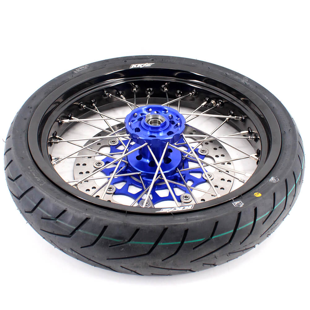 KKE 3.5/4.25*17inch Supermoto Spoked Wheels CST Tires For SUZUKI DRZ400 DRZ400E DRZ400S - Howling Moto