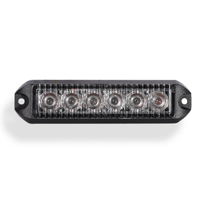 6 LED Emergency Vehicle Grill Warning Light Head