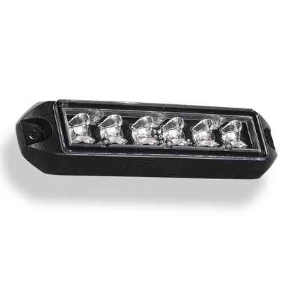 6 LED Emergency Vehicle Grill Warning Light Head