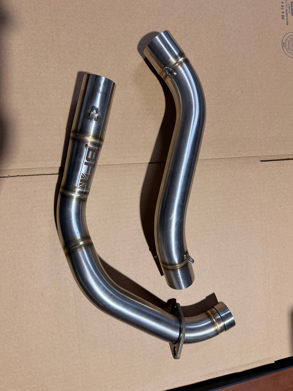 Open-box WickedGrom Honda CB300R 2-inch stainless steel exhaust header pipe