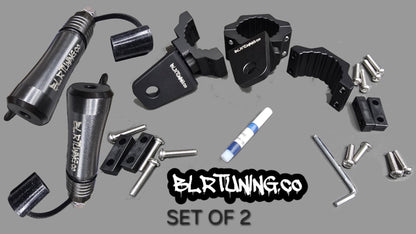 FLAGPOLE QUICK RELEASE AND ROLL CAGE MOUNTING BRACKET FITS 1/4 OR 5/16 FLAGPOLE AND FITS 1.6 TO 2 inch ROLL CAGE - Howling Moto