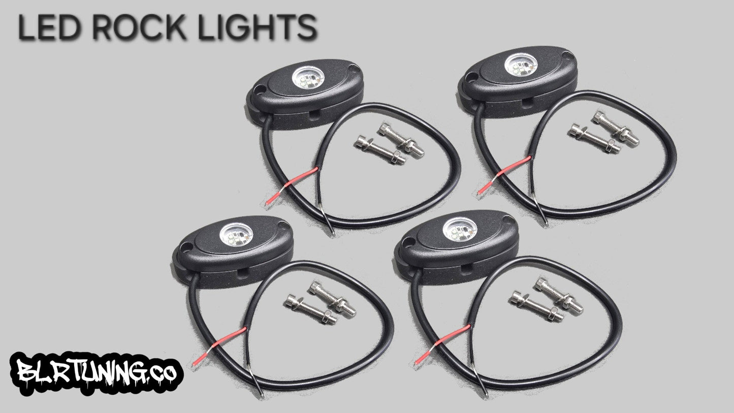 BLR TUNING HEAVY DUTY 12 VOLT LED ROCK LIGHTS – 4 PACK - Howling Moto