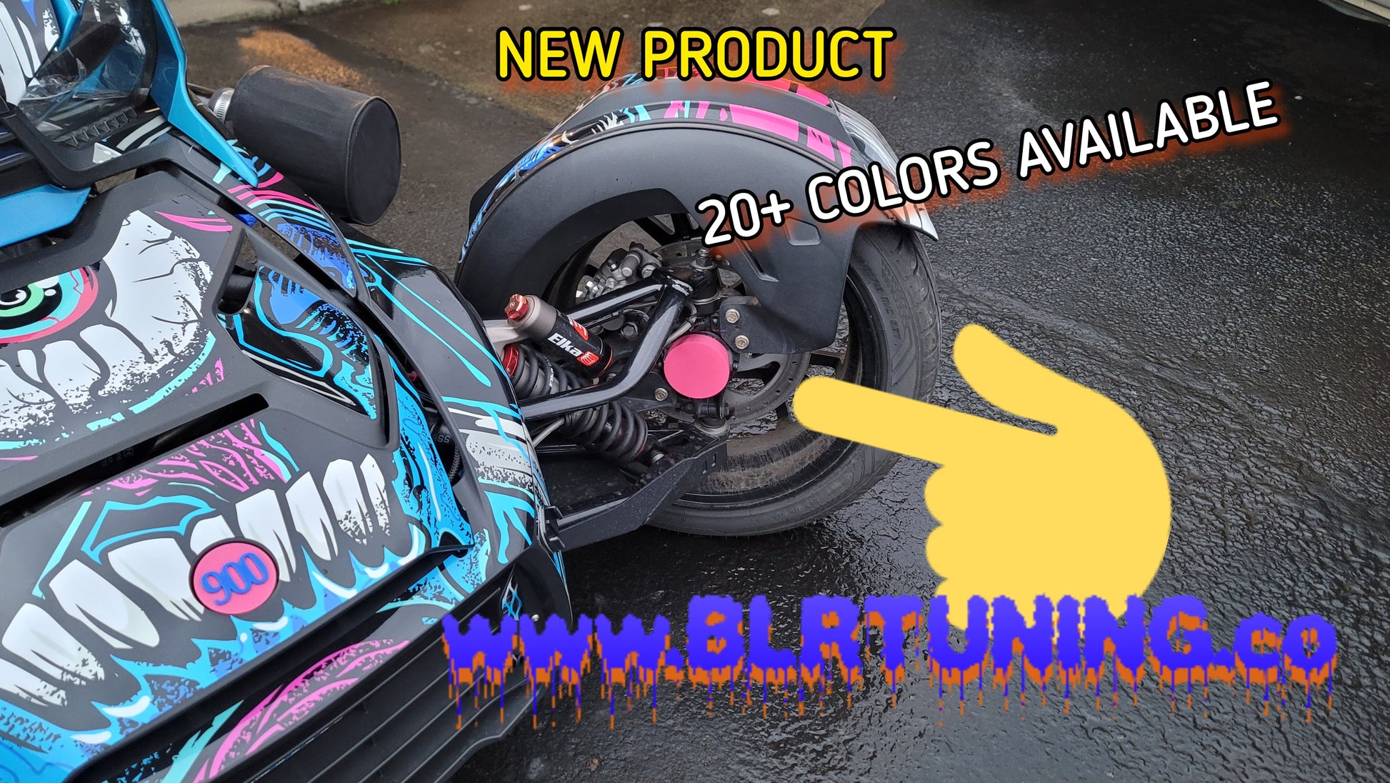 FRONT HUB COVERS FOR CAN-AM RYKER sold as a set of 2 - Howling Moto