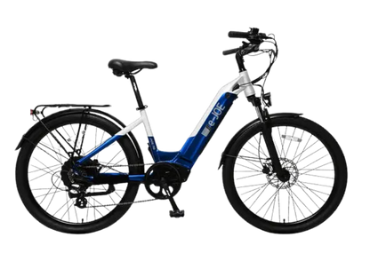 eJOEbike JADE Step Through Commuter Ebike featuring a sleek frame, comfortable step-through design, and modern electric bike components.