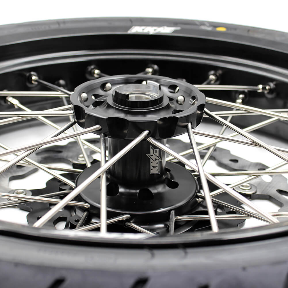 KKE 3.5/4.25*17in. Supmermoto Wheels Set For SUZUKI DRZ400SM 2005-2024 CST Tires - Howling Moto