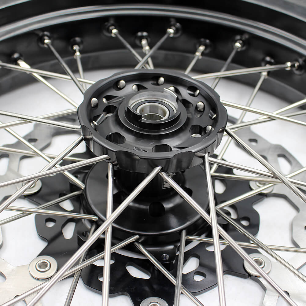 KKE 3.5/4.25*17in. Supmermoto Wheels Set For SUZUKI DRZ400SM 2005-2024 CST Tires - Howling Moto