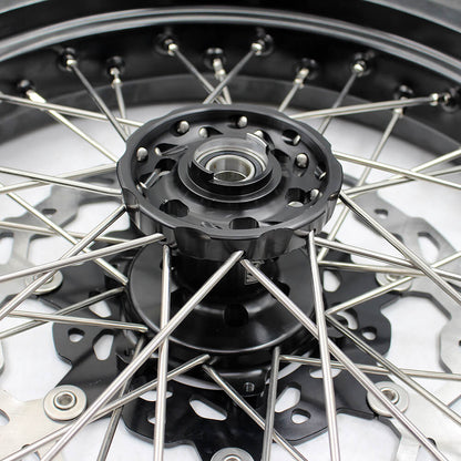 KKE 3.5/4.25*17in. Supmermoto Wheels Set For SUZUKI DRZ400SM 2005-2024 CST Tires - Howling Moto