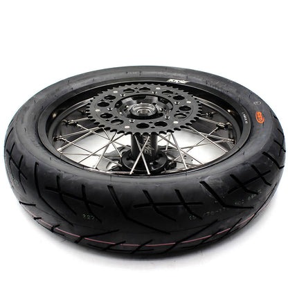 KKE 3.5/4.25*17in. Supmermoto Wheels Set For SUZUKI DRZ400SM 2005-2024 CST Tires - Howling Moto