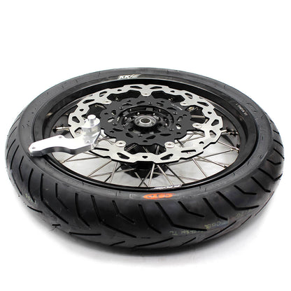 KKE 17inch Supermoto Wheels For SUZUKI DRZ400 DRZ400E DRZ400S CST Tires