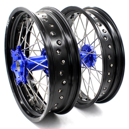 KKE 3.5 & 4.25 Wheels for Yamaha WR250F 2001 WR450F 2003-2018 Blue - Howling Moto