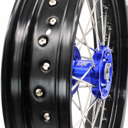 KKE 3.5 & 4.25 Wheels for Yamaha WR250F 2001 WR450F 2003-2018 Blue - Howling Moto