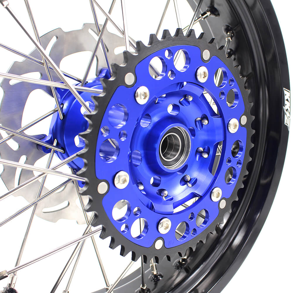 KKE 3.5 & 4.25 Wheels for Yamaha WR250F 2001 WR450F 2003-2018 Blue - Howling Moto