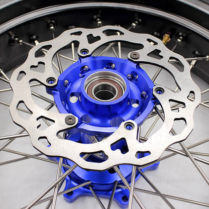 KKE 3.5/4.25*17inch Wheels Tires For 2003-2025 KTM SX SX-F XC EXC EXC-F Husqvarna Husaberg Blue & Black - Howling Moto