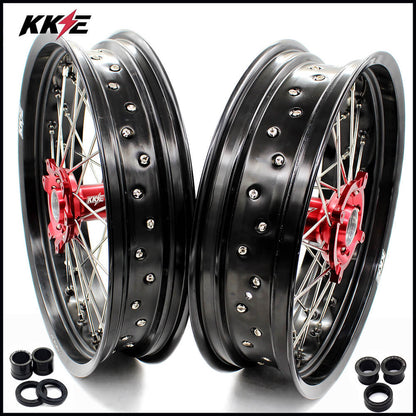 KKE 3.5 & 4.25 Supermoto Rims for HONDA CRF250X 2004-2018 CRF450X 2005-2018 - Howling Moto
