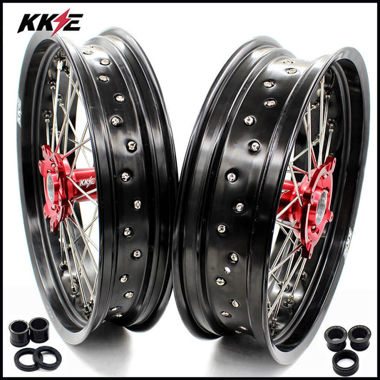 KKE 3.5 & 4.25 Supermoto Rims for HONDA CRF250X 2004-2018 CRF450X 2005-2018 - Howling Moto
