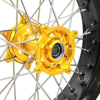 KKE 17 Inch Supermoto Wheels for SUZUKI RMZ250 2007-2024 RMZ450 2005-2024 - Howling Moto
