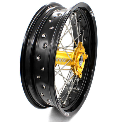 KKE 17 Inch Supermoto Wheels for SUZUKI RMZ250 2007-2024 RMZ450 2005-2024 - Howling Moto