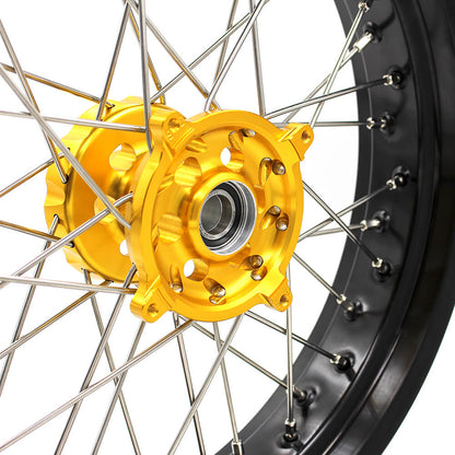KKE 17 Inch Supermoto Wheels for SUZUKI RMZ250 2007-2024 RMZ450 2005-2024 - Howling Moto