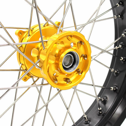 KKE 17 Inch Supermoto Wheels for SUZUKI RMZ250 2007-2024 RMZ450 2005-2024 - Howling Moto