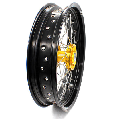 KKE 17 Inch Supermoto Wheels for SUZUKI RMZ250 2007-2024 RMZ450 2005-2024 - Howling Moto