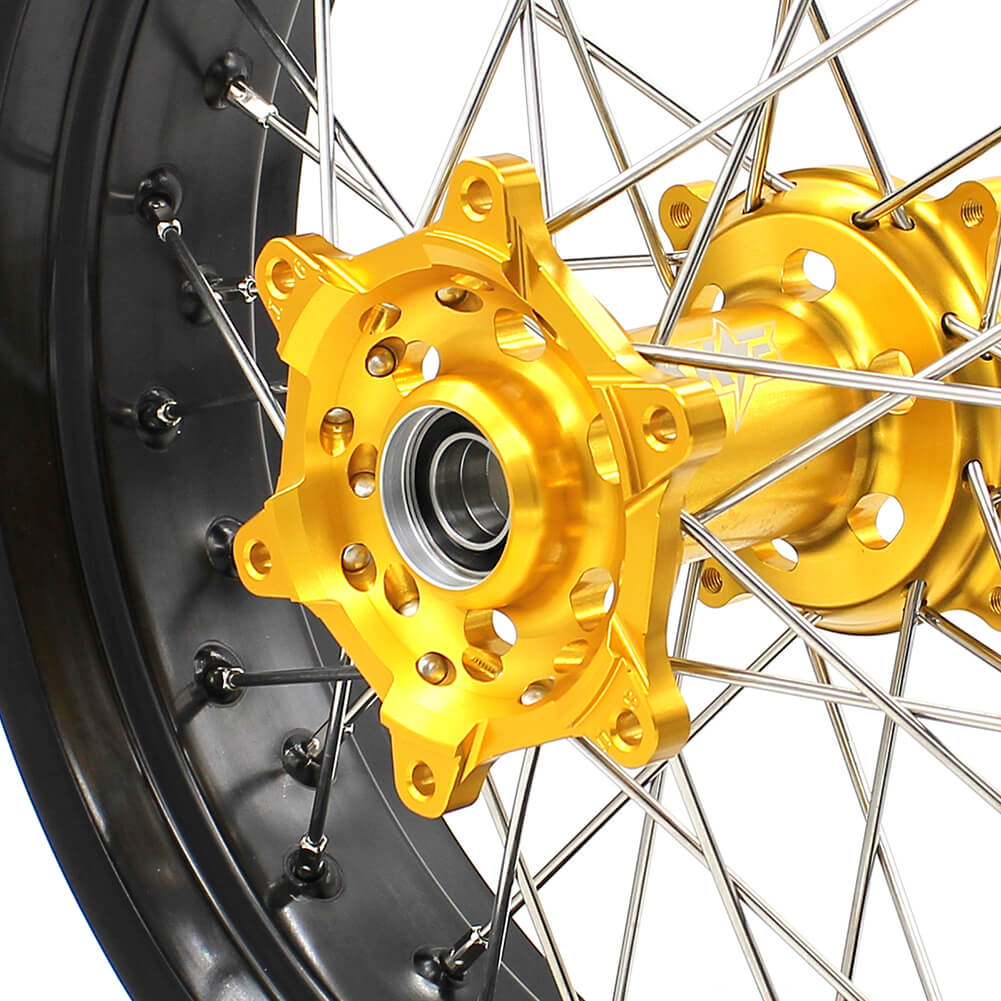 KKE 17 Inch Supermoto Wheels for SUZUKI RMZ250 2007-2024 RMZ450 2005-2024 - Howling Moto