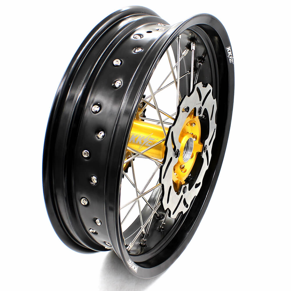 KKE 17 Inch Supermoto Wheels for SUZUKI RMZ250 2007-2024 RMZ450 2005-2024 - Howling Moto