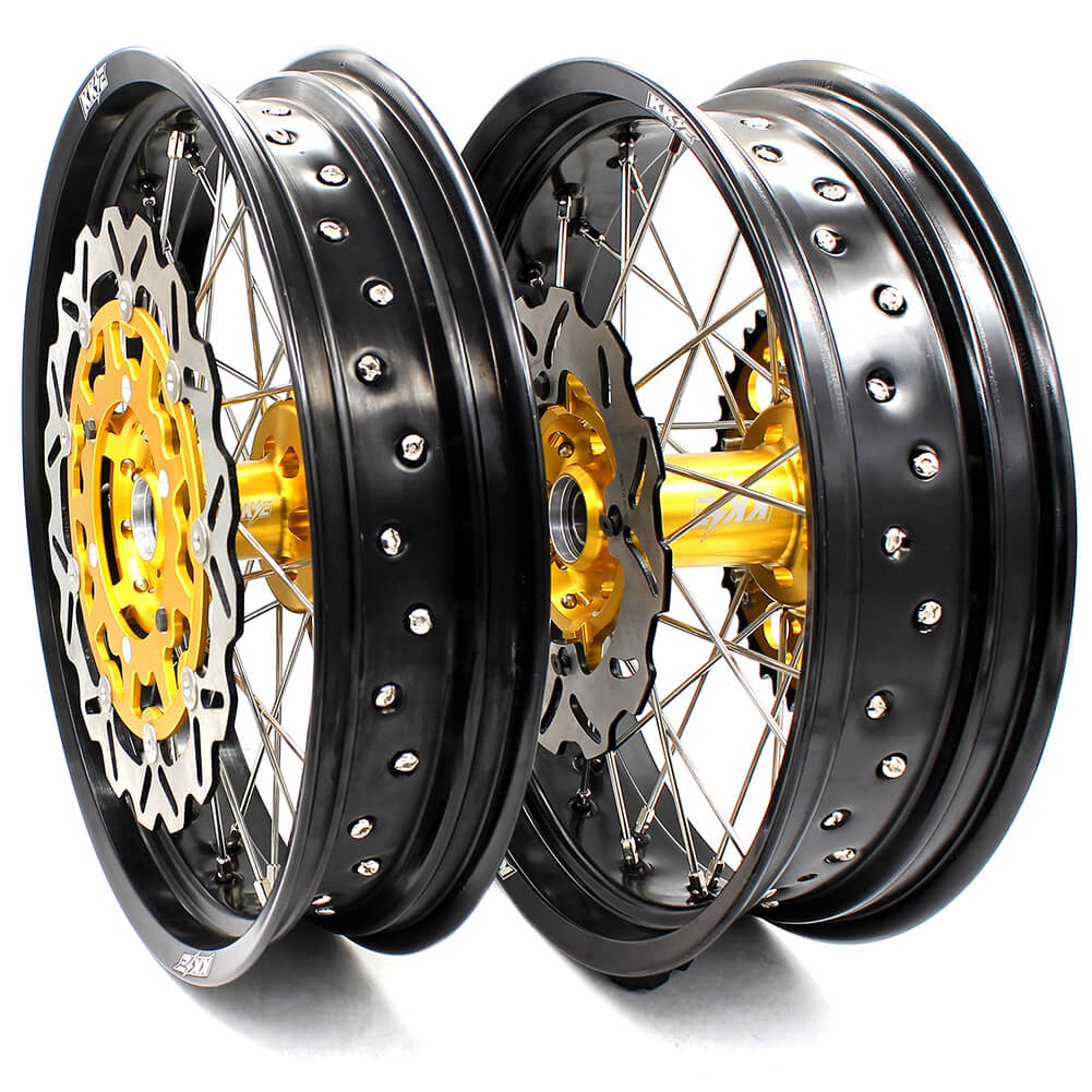 KKE 17 Inch Supermoto Wheels for SUZUKI RMZ250 2007-2024 RMZ450 2005-2024 - Howling Moto