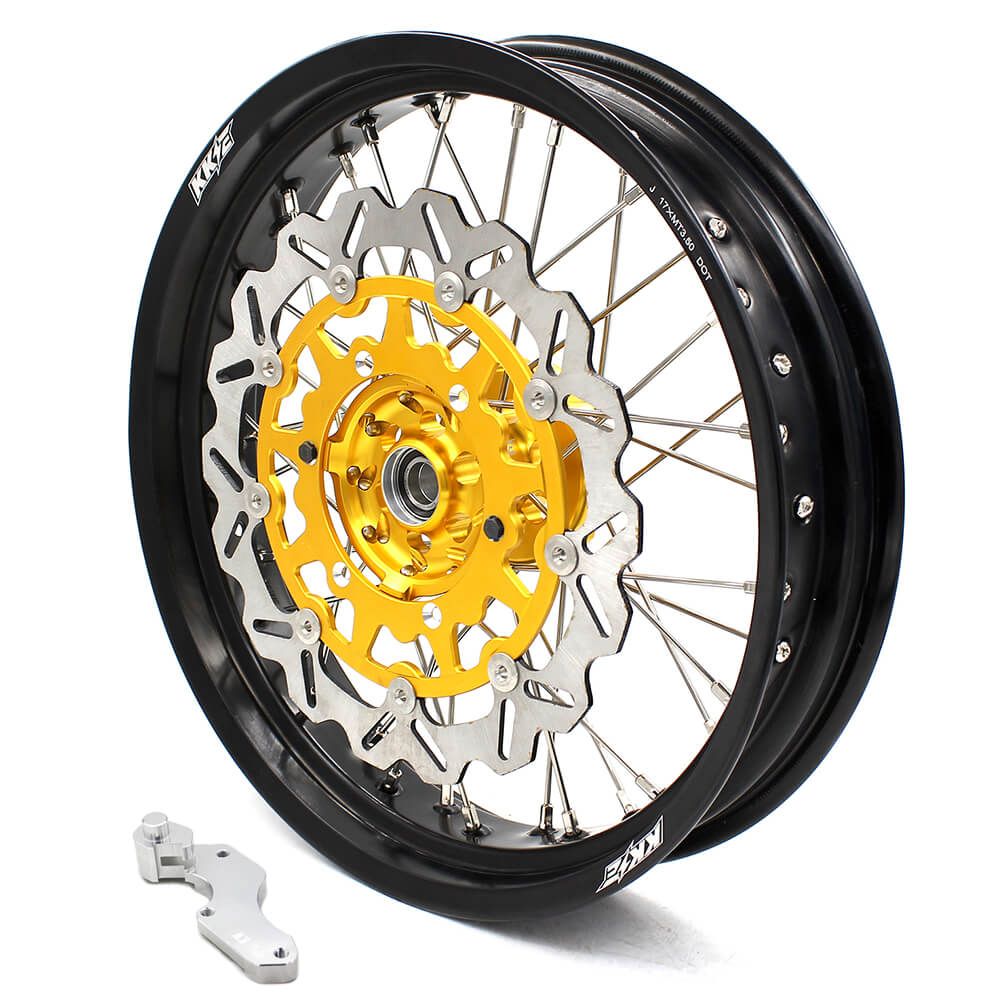 KKE 17 Inch Supermoto Wheels for SUZUKI RMZ250 2007-2024 RMZ450 2005-2024 - Howling Moto