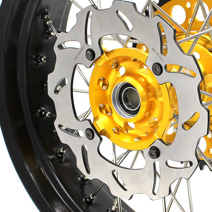 KKE 17 Inch Supermoto Wheels for SUZUKI RMZ250 2007-2024 RMZ450 2005-2024 - Howling Moto