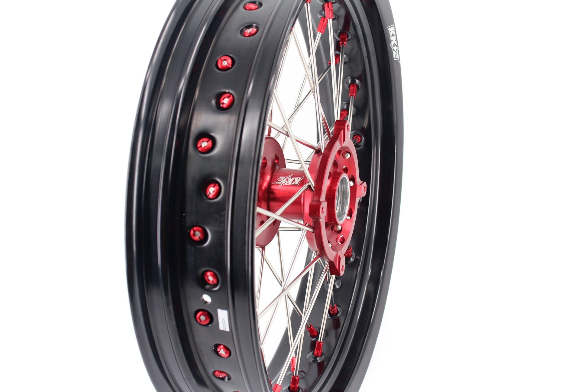 KKE 3.5 & 4.25 Supermoto Wheels Fit Husqvarna TE TC FE FC SMR 2000-2013 Red - Howling Moto