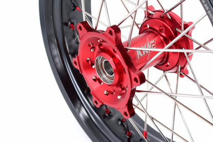 KKE 3.5 & 4.25 Supermoto Wheels Fit Husqvarna TE TC FE FC SMR 2000-2013 Red - Howling Moto